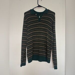 ABERCROMBIE & FITCH KIDS VINTAGE STYLE DROP SHOULDER COLLARED SWEATER SZ 15/16